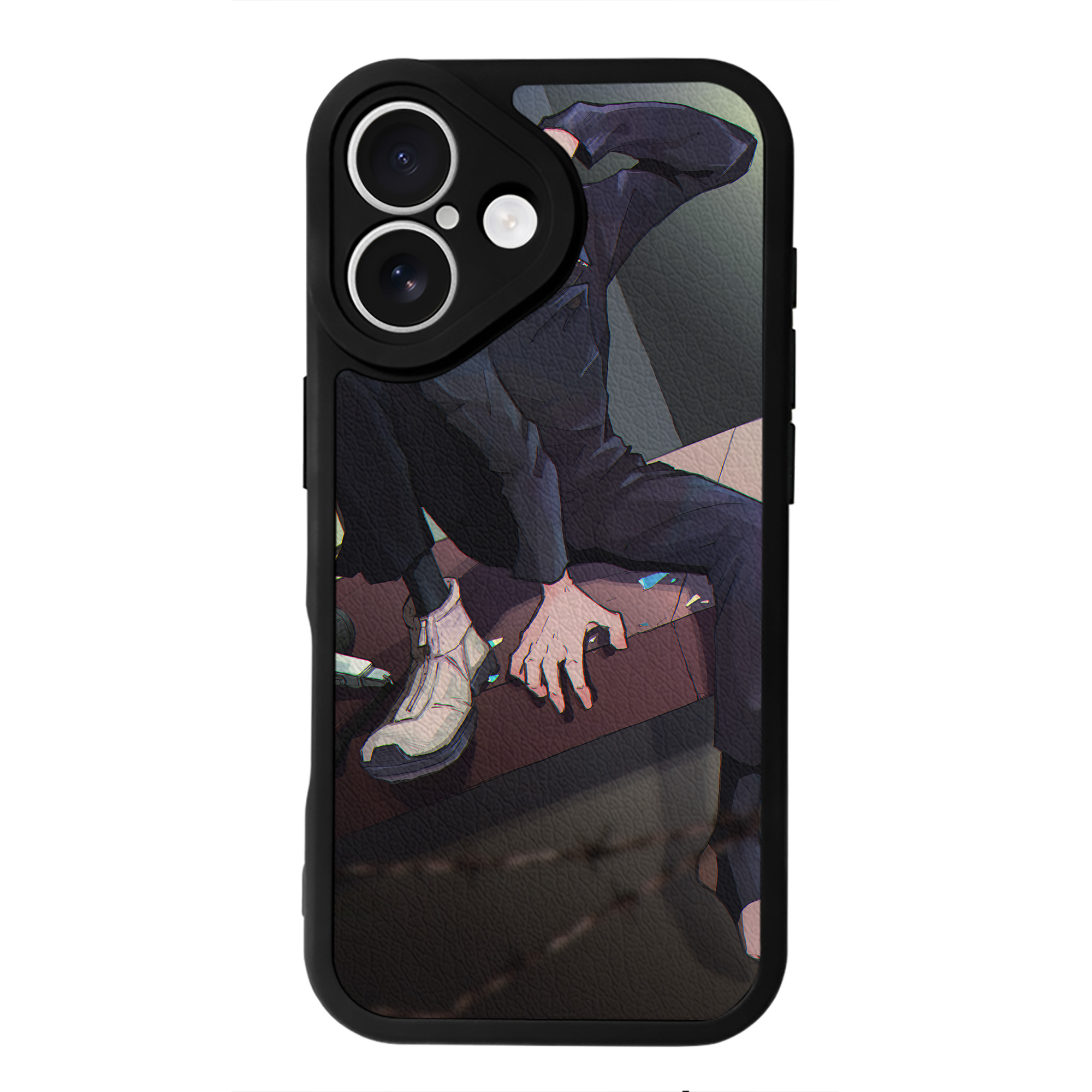 （画像用） 呪術廻戦 Jujutsu Kaisen 【iPhone 16シリーズ対応】シリコンスマホケース（レザー調） 材質：シリコン
